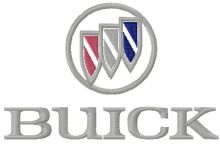Buick logo embroidery design