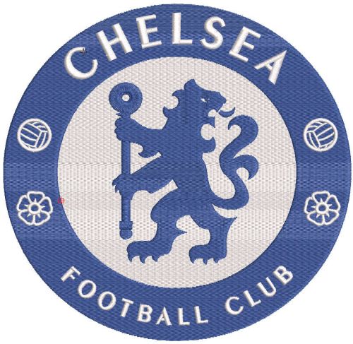 Chelsea football club logo embroidery design
