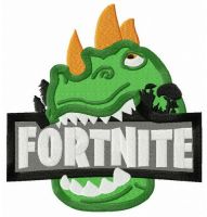 Fortnite dinosaur embroidery design