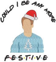 Could i be any more festive embroidery design