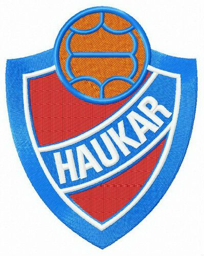 Haukar logo machine embroidery design 