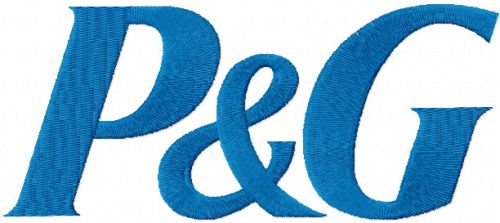 Procter and Gamble logo machine embroidery design