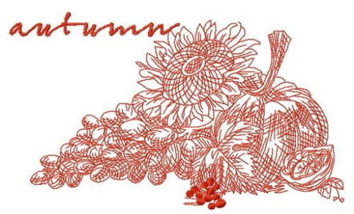 Autumn gifts 2 machine embroidery design