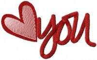 Heart for you free embroidery design