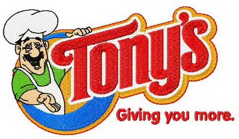 Tony's logo machine embroidery design