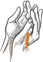 Praying hands embroidery design