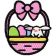 Hello Kitty Easter 2 design embroidered