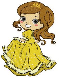 Young Belle embroidery design