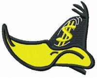 Donald duck dollar embroidery design