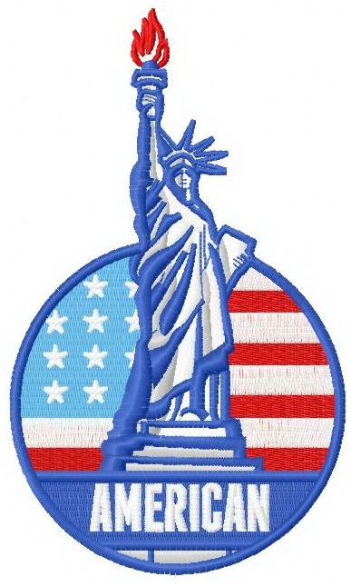 American Liberty 4 machine embroidery design      