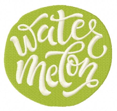 Watermelon machine embroidery design