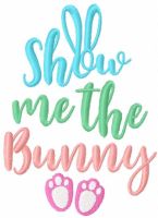 Show me the bunny free embroidery design