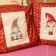 Christmas cushion set with dwarves designs