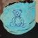 small bag with old toy teddy bear embroidery design
