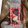 Christmas sock wth elf embroidery design