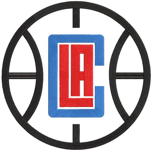 Los Angeles Clippers alternative logo 2016 embroidery design