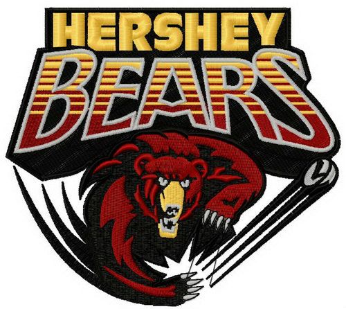 Hershey Bears logo 2 machine embroidery design