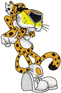 Chester Cheetah embroidery design