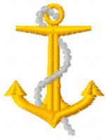 Anchor embroidery design
