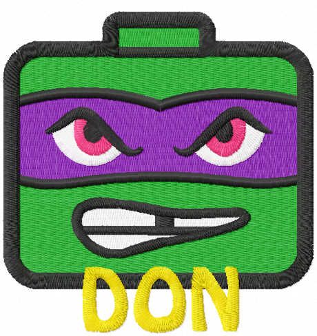 Don tmnt embroidery design