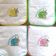 Embroidered baby bibs with snail free design