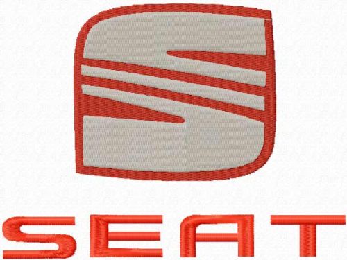 Seat logo machine embroidery design