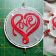 love sign embroidered free design