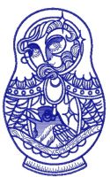 Fairy matryoshka 4 embroidery design