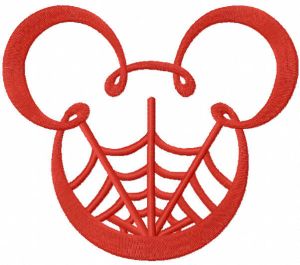 Mickey mouse net embroidery design