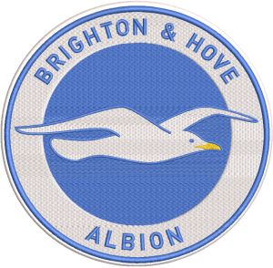 Brighton & Hove Albion F.C logo embroidery design embroidery design