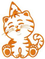 Fluffy birthday 4 embroidery design