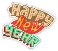 Christmas patch embroidery design