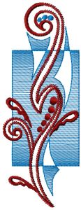 Abstract pattern embroidery design