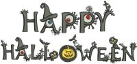Happy Halloween embroidery design