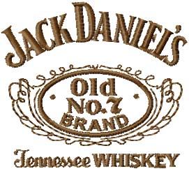 Jack Daniels Tennessee whiskey machine embroidery design