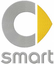Smart logo embroidery design