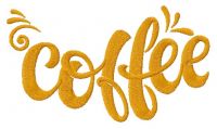 Coffee 7 embroidery design