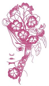 After walking in fields embroidery design