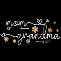 Mom Grandma embroidery design