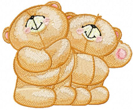Forever friends machine embroidery design