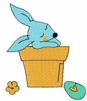 Small Easter bunny free embroidery design 2