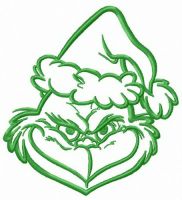Prankster Grinch embroidery design