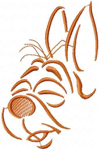 Bunny muzzle free embroidery design