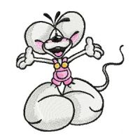 Diddl funny embroidery design