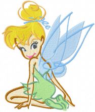 Tinkerbell scetch embroidery design