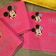 Minnie Mouse on embroidered bath towel