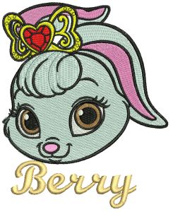 Palace Pets Berry embroidery design