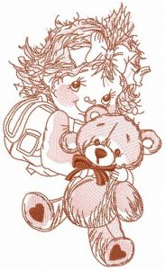 The best friend ever embroidery design