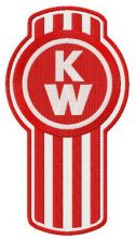 Kenworth alternative logo embroidery design