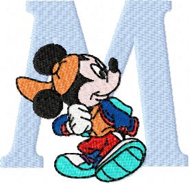 Mickey Mouse 2 machine embroidery design